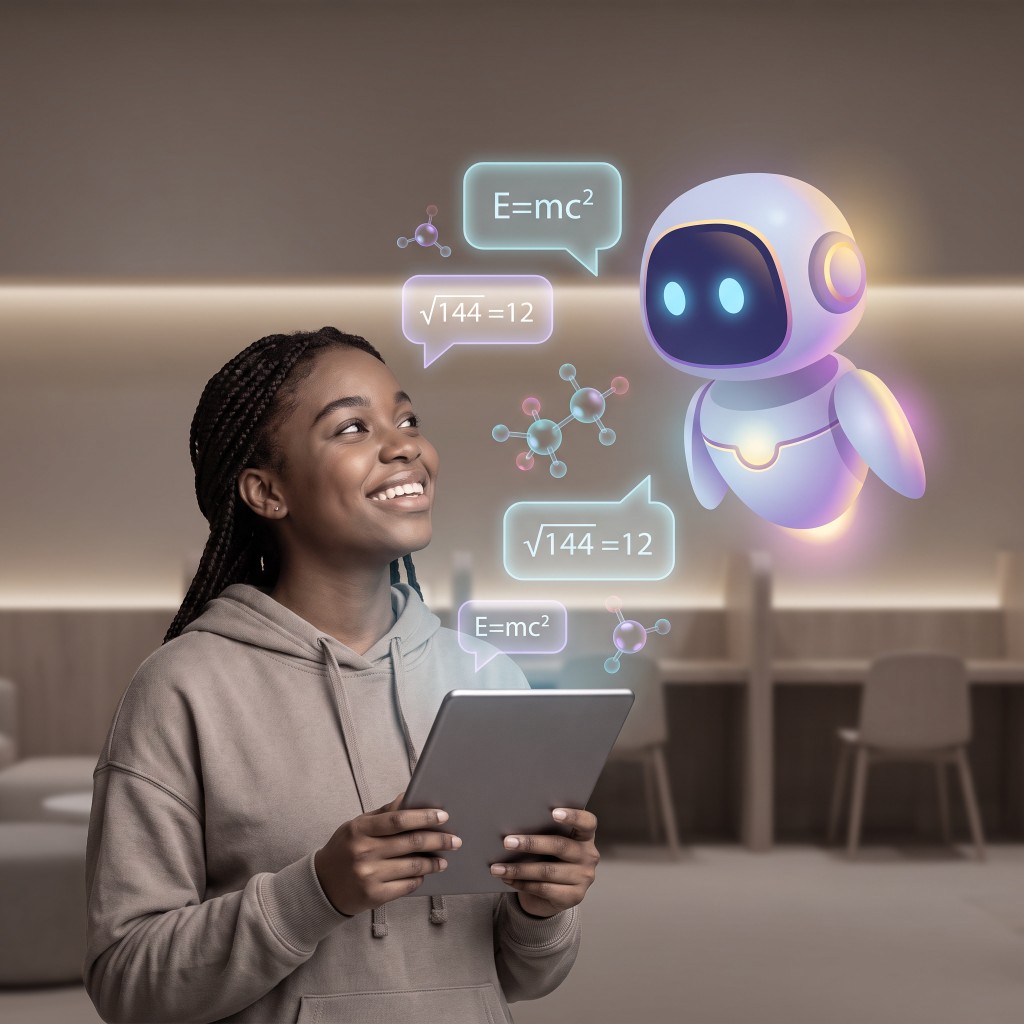 Sia AI tutor helping a student
