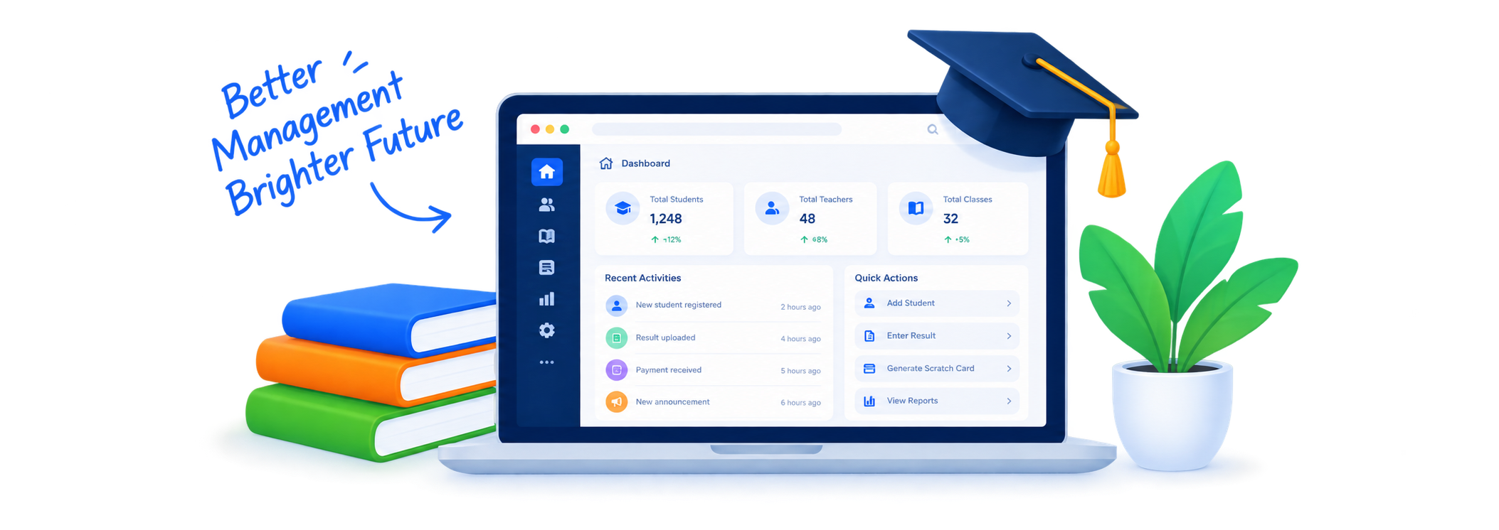 Scholaxia school dashboard — better management, brighter future